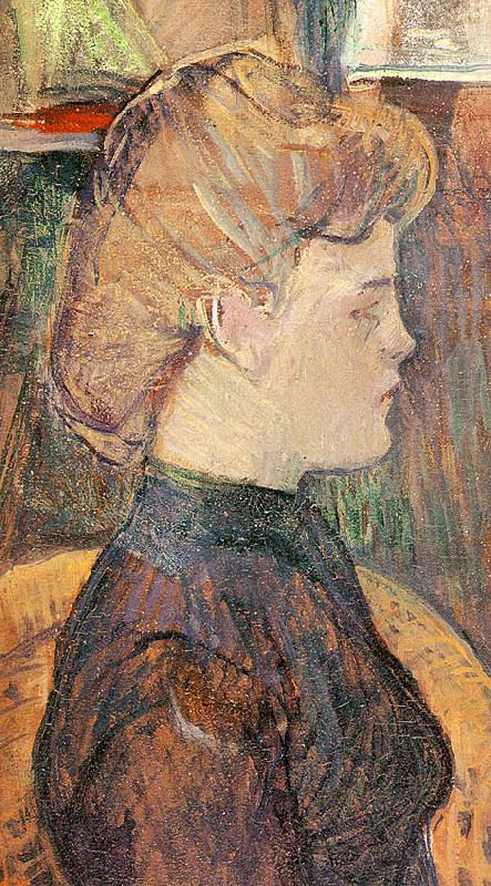 The Painter's Model : Helene Vary in the Studio,  Henri  Toulouse-Lautrec